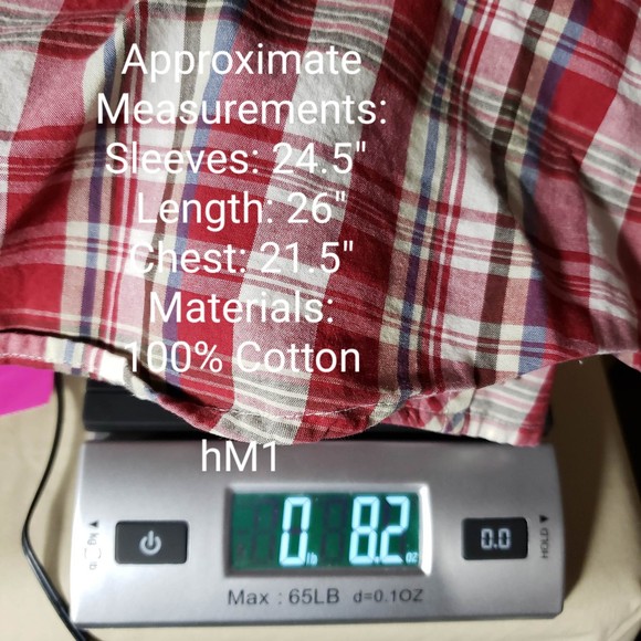 Zoo York Men's size Medium Long Sleeve Plaid Snap Up Top - Gently Used - Picture 10 of 10